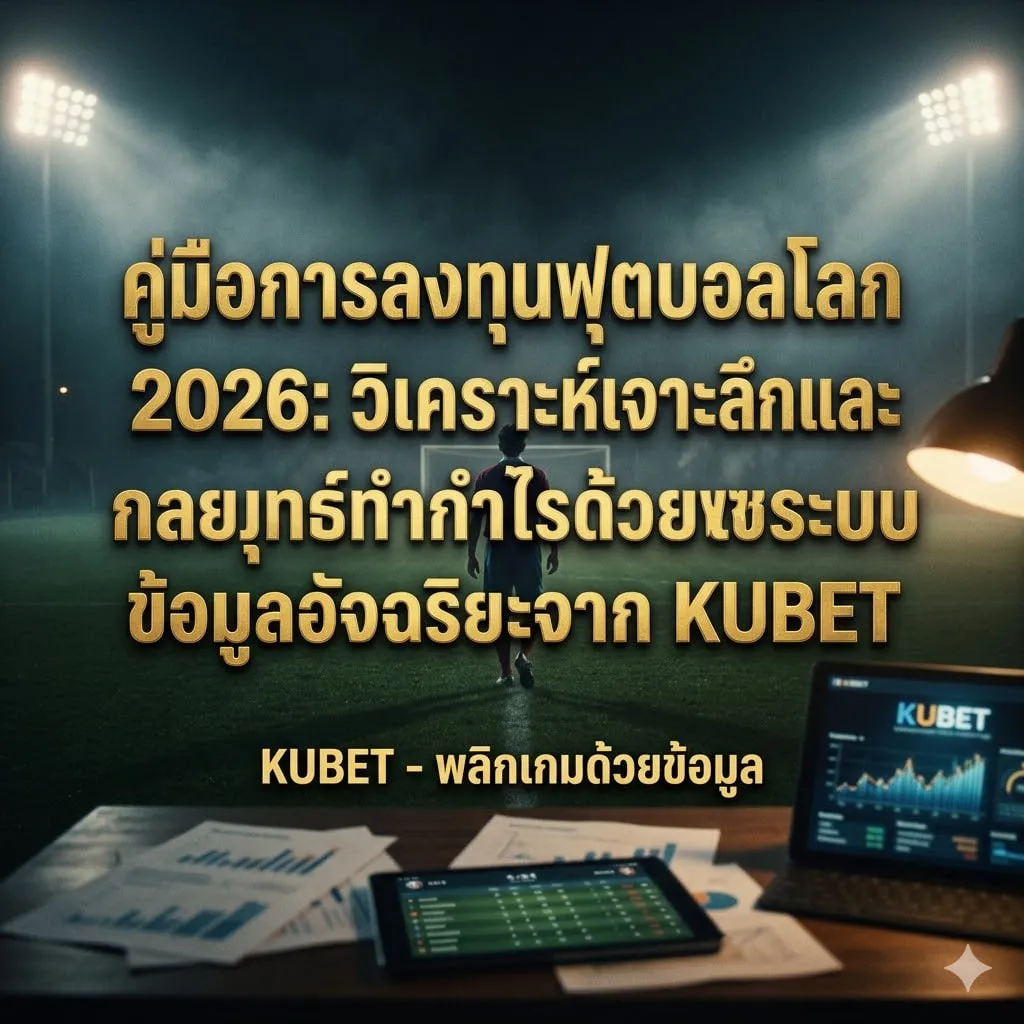 คู่มือการลงทุนฟุตบอลโลก 2026: วิเคราะห์เจาะลึกและกลยุทธ์ทำกำไรด้วยระบบข้อมูลอัจฉริยะจาก KUBET