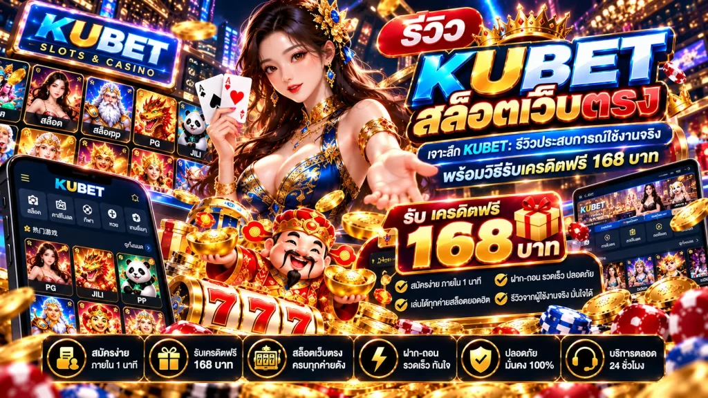 รีวิว KUBET สล็อตเว็บตรง เจาะลึก KUBET: รีวิวประสบการณ์ใช้งานจริง พร้อมวิธีรับเครดิตฟรี 168 บาท