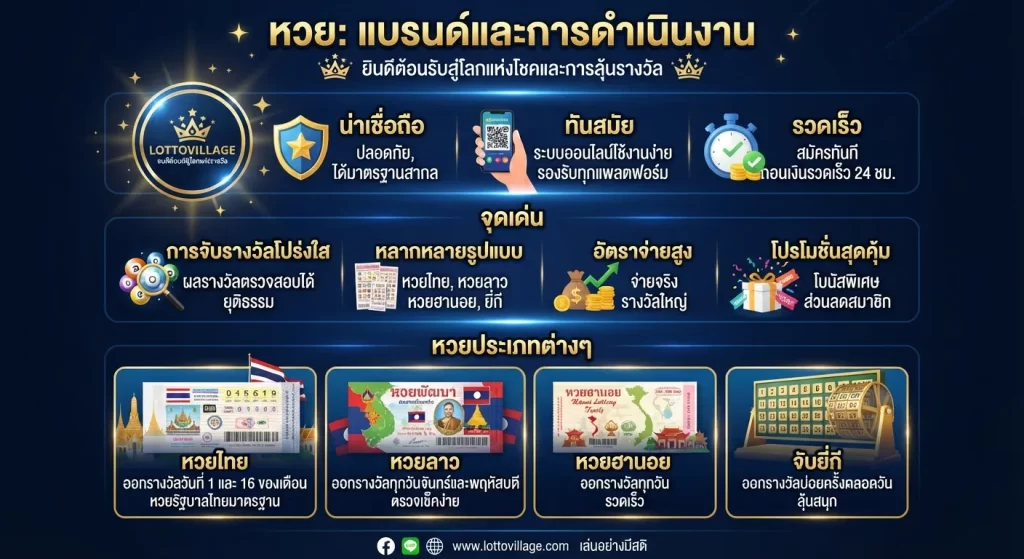 จุดเด่นของ หวยประเภทต่างๆ